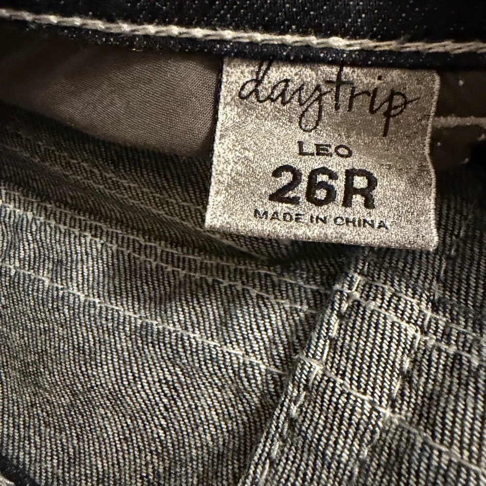 Daytrip Leo 26R Dark Wash Bootcut Jeans Western Cowgirl Y2K Flap Pocket Stretch - Picture 5 of 13